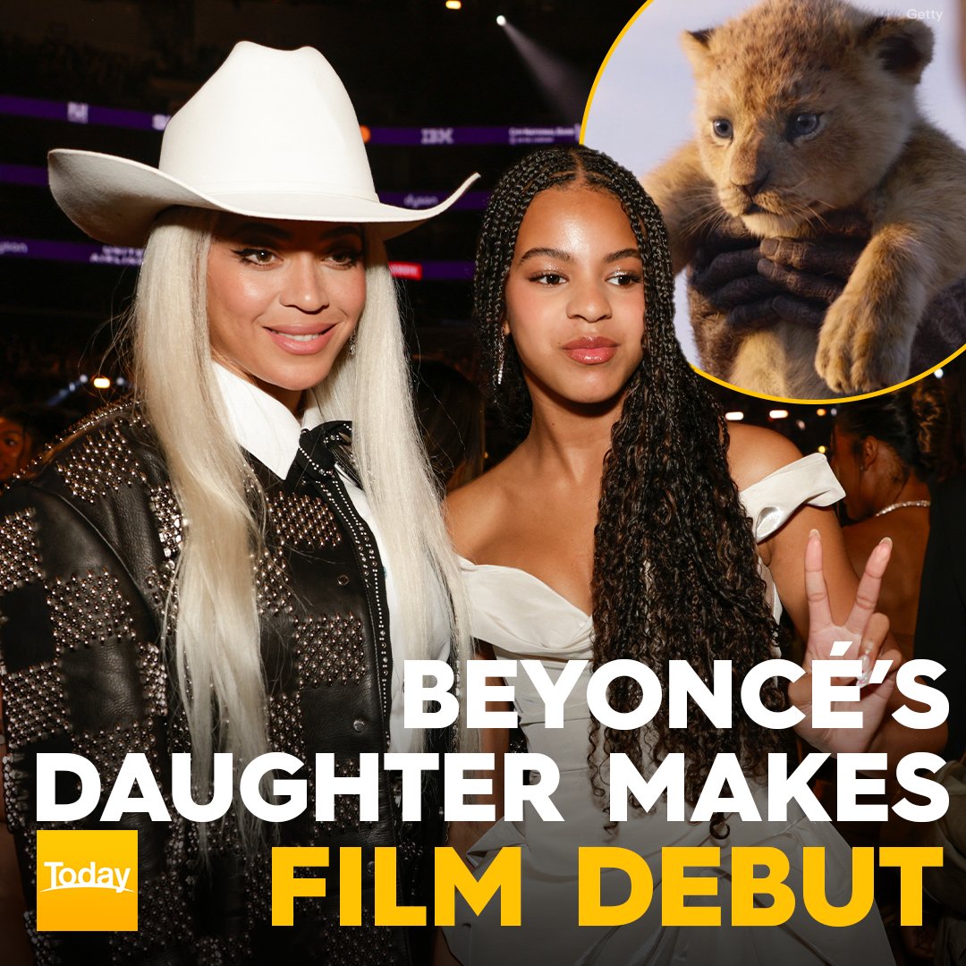 Looks like we'll be seeing a mother-daughter duo in Disney's new Lion King prequel 'Mufasa: The Lion King'! 🥺🦁 Blue Ivy Carter will voice lion cub Kiara, the daughter of King Simba and Queen Nala, who are voiced by Donald Glover and Beyoncé respectively. #9Today