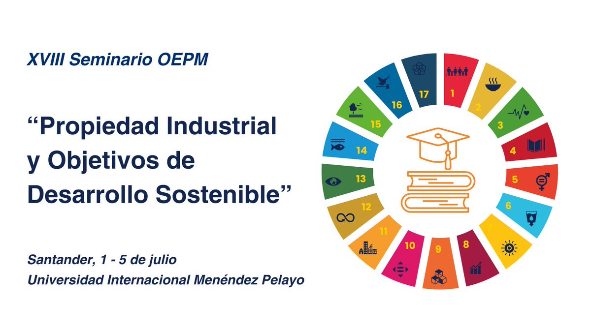 No te pierdas el seminario 'Propiedad Industrial y Objetivos de Desarrollo Sostenible' que se impartirá dentro de los cursos de verano de la @UIMP . ¡Ya te puedes inscribir! 🗓️ 1 - 5 de julio. Más información: uimp.es/agenda-link.ht…