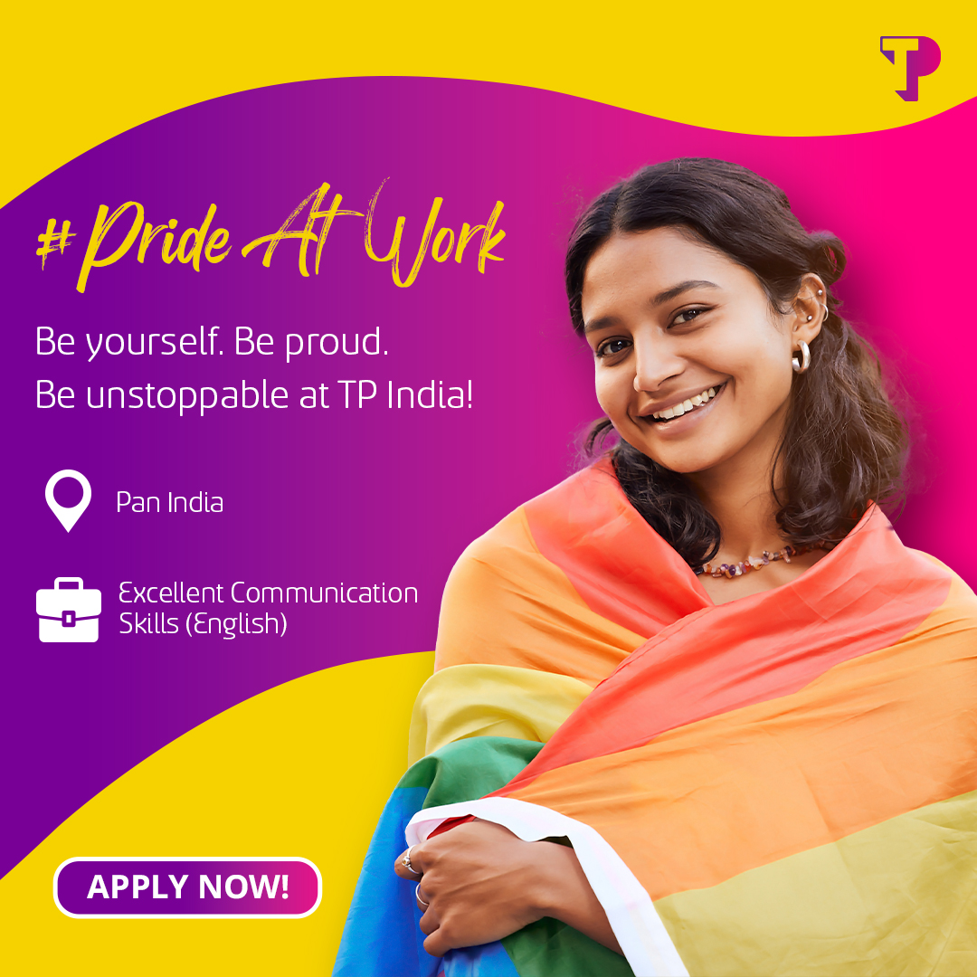 Apply now at bit.ly/RecJan2023. Join TP India's dynamic community where you can thrive in an inclusive environment that celebrates your authentic self. We encourage applications from the LGBTQIA+ community to join our vibrant team. #TPIndia #TPCareers #PrideAtWork
