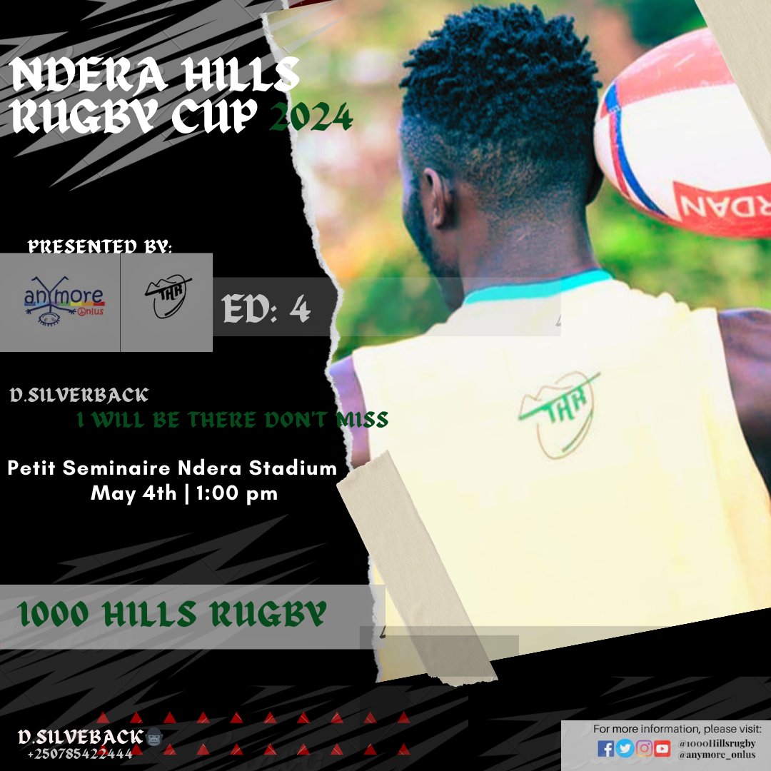 💥NDERA RUGBY CUP🏆💥
 
I NDERA TWATARAMYE 😋🏉

l Will Be There, Don't Miss💪🏾🔥

#1000hillsrugby #bikore #bikore10 
#dukinerugby #RwandaRugby #ImbaragaMubumwe #rugbyvalues #rugbyfamily #rwandarugbyleague #rugbyleague #letherplay #rugby #rwanda #serviziosociale #RwOT #RwaRugby