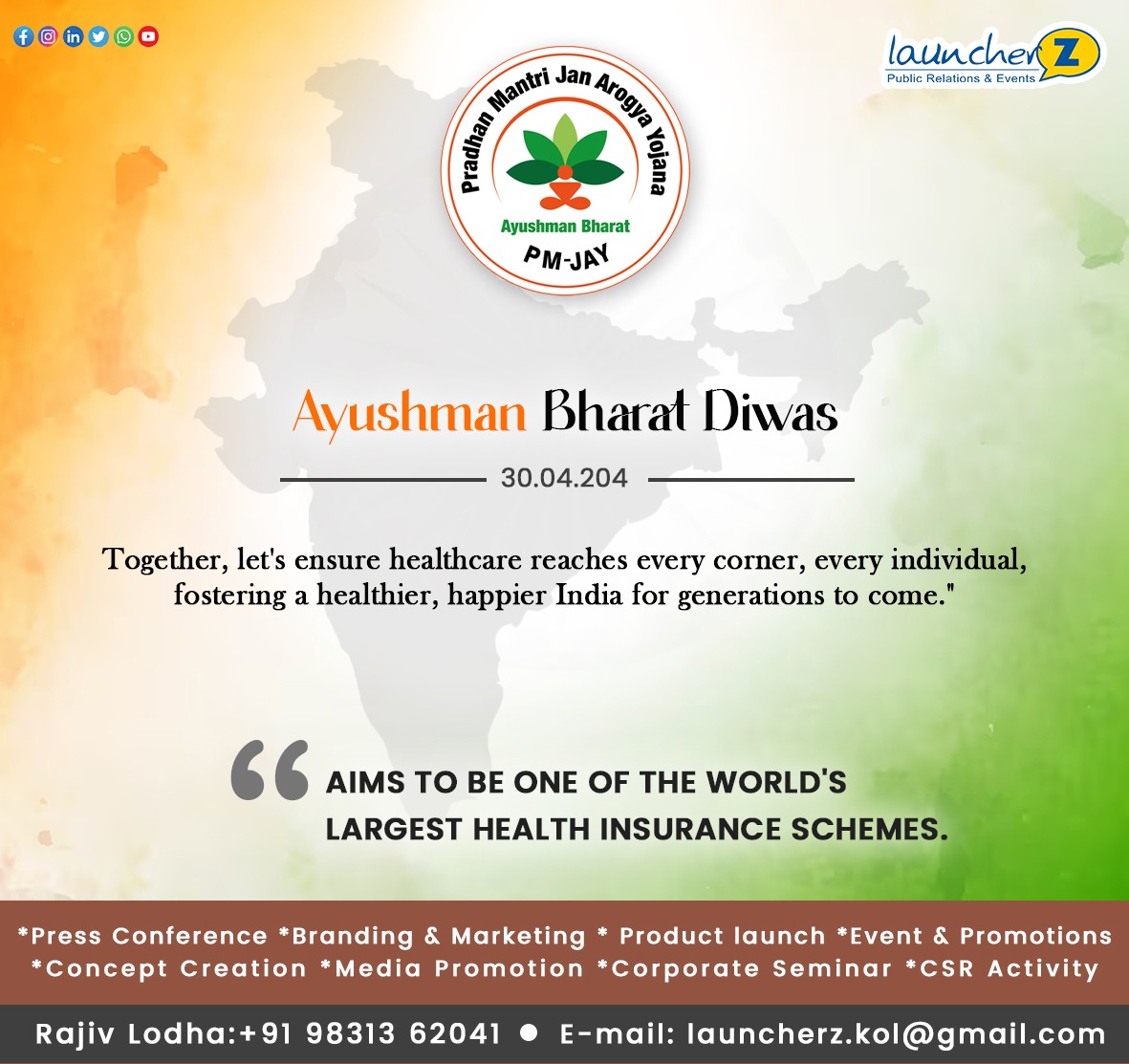 #AyushmanBharatDiwas
𝐋𝐞𝐭'𝐬 𝐮𝐧𝐢𝐭𝐞 𝐭𝐨 𝐞𝐧𝐬𝐮𝐫𝐞 𝐡𝐞𝐚𝐥𝐭𝐡𝐜𝐚𝐫𝐞 𝐫𝐞𝐚𝐜𝐡𝐞𝐬 𝐞𝐯𝐞𝐫𝐲 𝐜𝐨𝐫𝐧𝐞𝐫, 𝐞𝐯𝐞𝐫𝐲 𝐢𝐧𝐝𝐢𝐯𝐢𝐝𝐮𝐚𝐥, 𝐬𝐡𝐚𝐩𝐢𝐧𝐠 𝐚 𝐡𝐞𝐚𝐥𝐭𝐡𝐢𝐞𝐫, 𝐡𝐚𝐩𝐩𝐢𝐞𝐫 𝐈𝐧𝐝𝐢𝐚 𝐟𝐨𝐫 𝐠𝐞𝐧𝐞𝐫𝐚𝐭𝐢𝐨𝐧𝐬 𝐭𝐨 𝐜𝐨𝐦𝐞. 
#BetterIndia