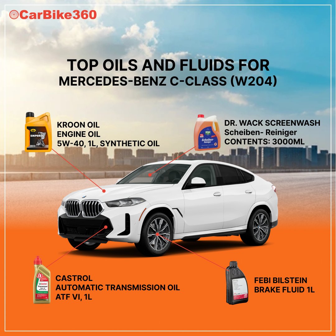 Ensure your Mercedes-Benz C-Class (W204) stays in peak condition with the recommended oils and fluids from top brands.

Browse the diverse range of lubricants, batteries, and oil now for all your automotive care needs.

#MercedesBenz #CarMaintenance #EngineOil #TransmissionOil