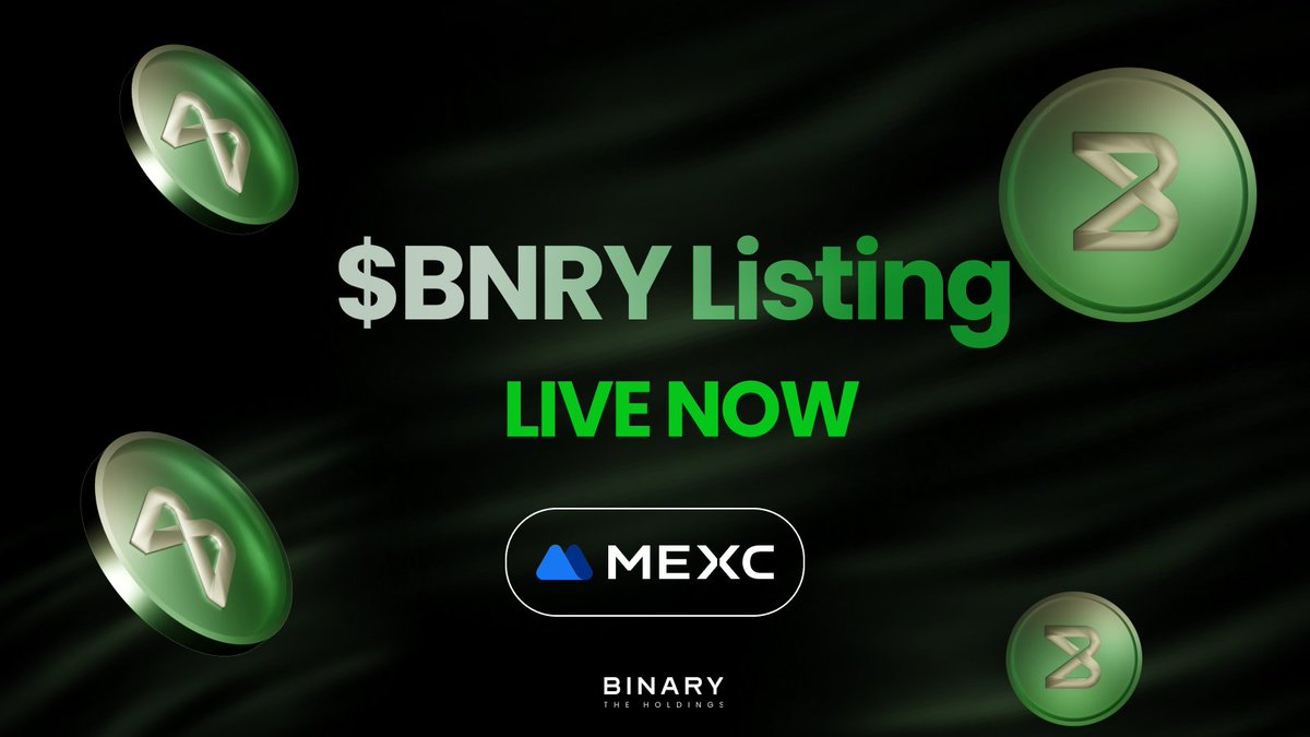 🎉 Today is the day! $BNRY is live! Thanks to everyone who joined us on this journey to redefine digital payments and engagement. Our community, now 120 million strong, is our greatest asset as we continue to innovate and expand. 🚀🌟 #BNRY Welcome to the $BNRY family! Stay…