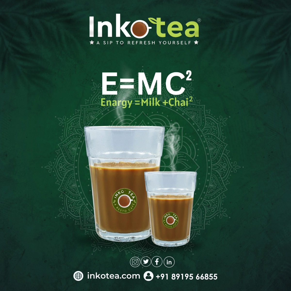 Welcome to Inkotea, where we offer a refreshing beverage experience that combines the power of science with the joy of indulgence. Discover the magic of E=MC^2 with our Enargy Milk + Chai concoction.
#Inkotea #Gingertea #SavorTheSip #TeaFlavors #TeaExploration #Chai