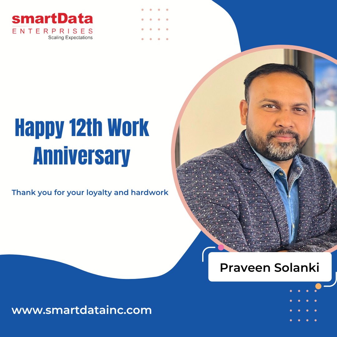 Happy 12th work anniversary smarTian. Your passion and talent have been invaluable to our team. Wishing you continued success and fulfillment in the years ahead. 🥳 #workanniversary #RightTalent #greatplacetowork