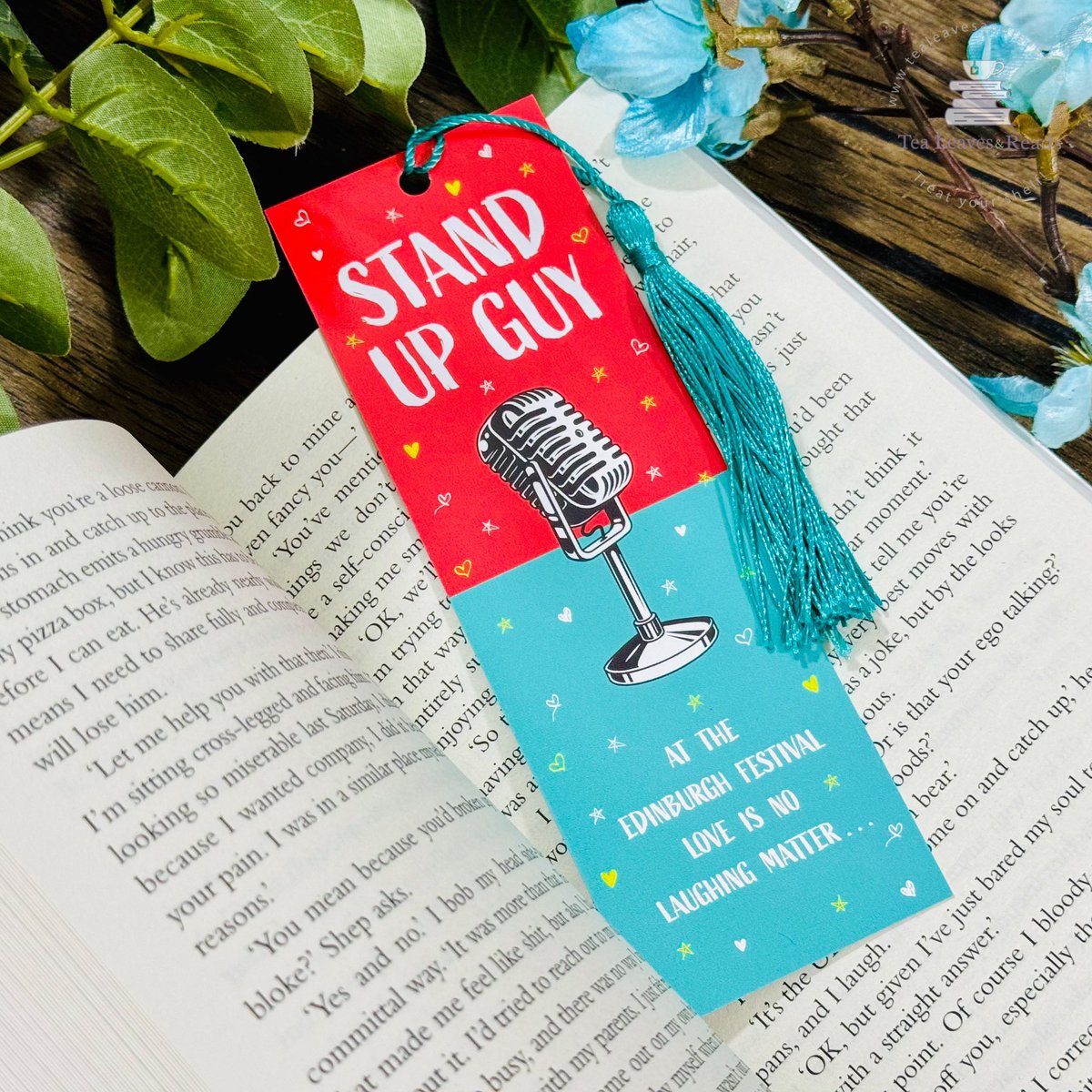 I just adore this STAND UP GUY bookmark that @TeaLeaves_Reads designed and included in their March subscription box! 😍📚 #BookTwitter #romcom #writerslife
