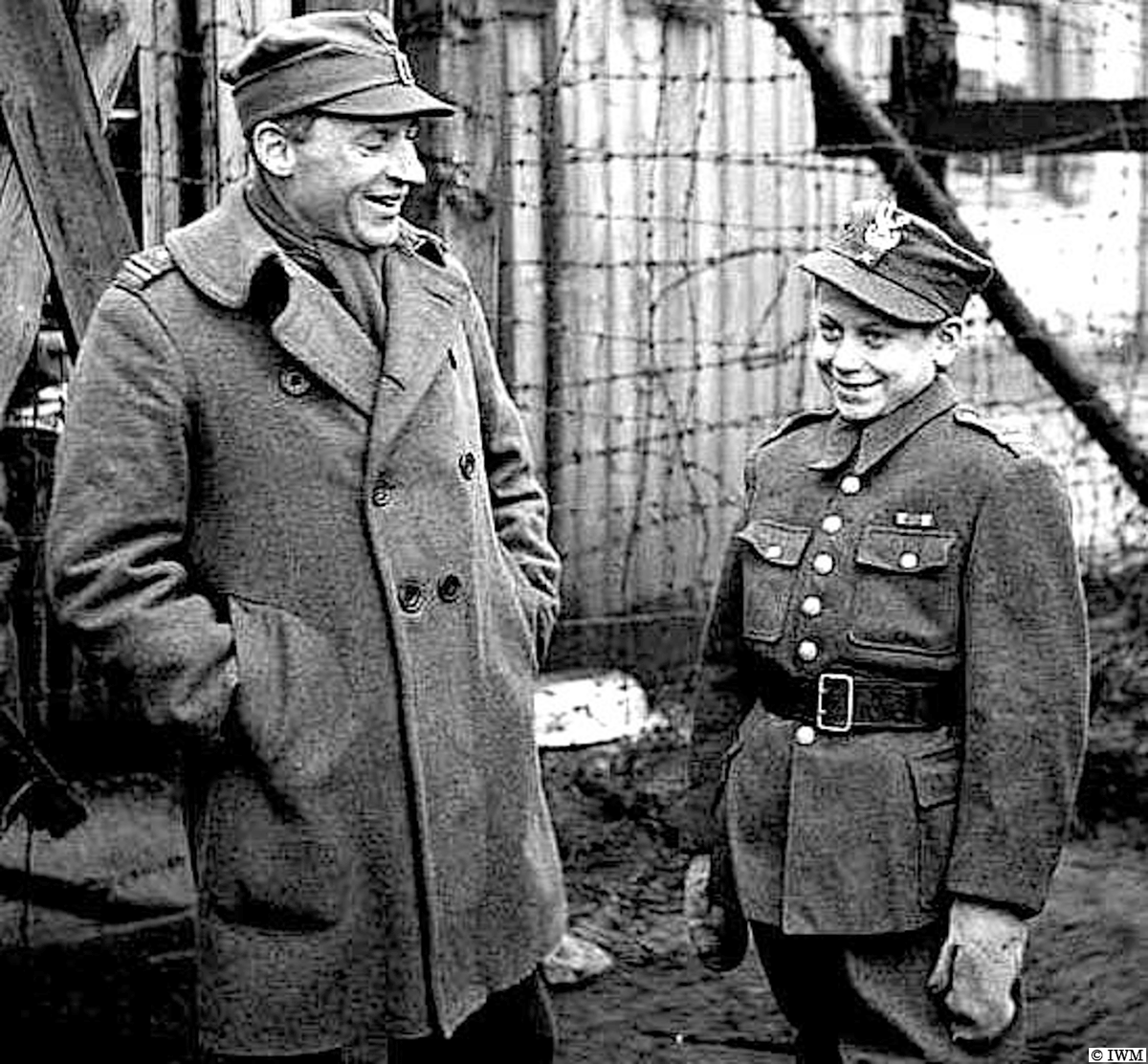 #OTD in 1945, Stalag 10-B, Germany. Brave 14 years old Polish boy named 'Lisek' (Little Fox) who knocked out two tanks during the Warsaw Uprising. #WW2 #HISTORY