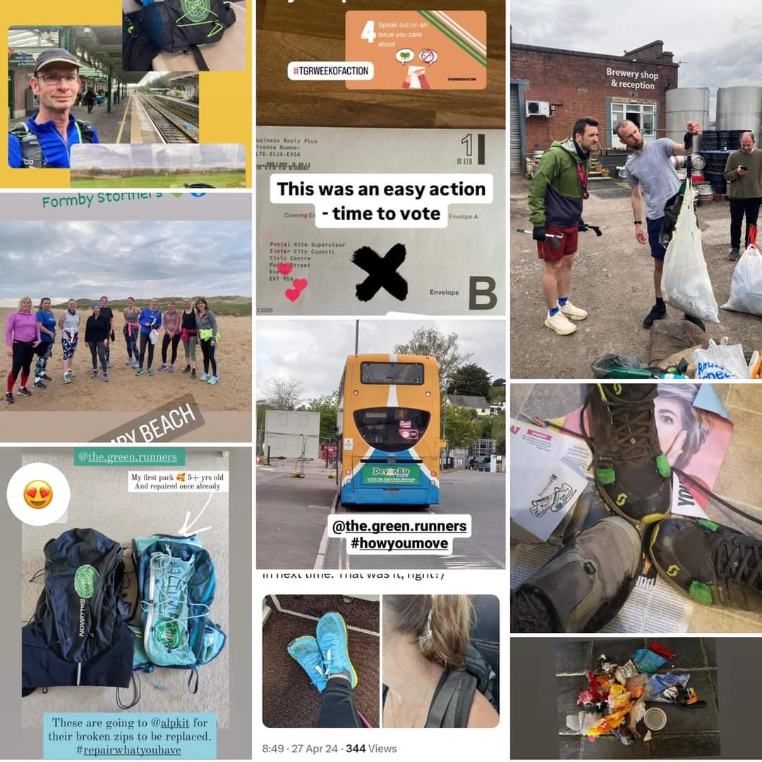 Thank you to everyone who took part in our #TGRweekofaction Plogging, public transport-taking, eating veggies and speaking out. What a team!