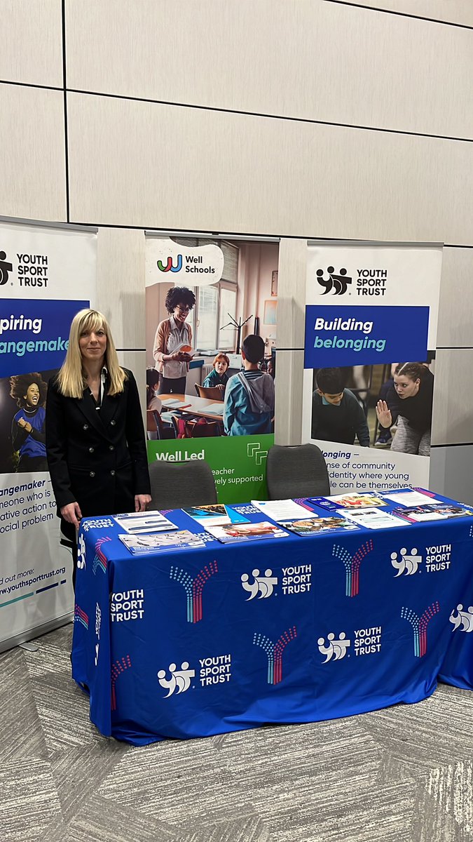 Delighted to be @CSTvoice #schoolimprovementconference talking about the power of sport and play in delivering a strong trust. Come and see us in the exhibition for how we can support you! @Ruthiem111
