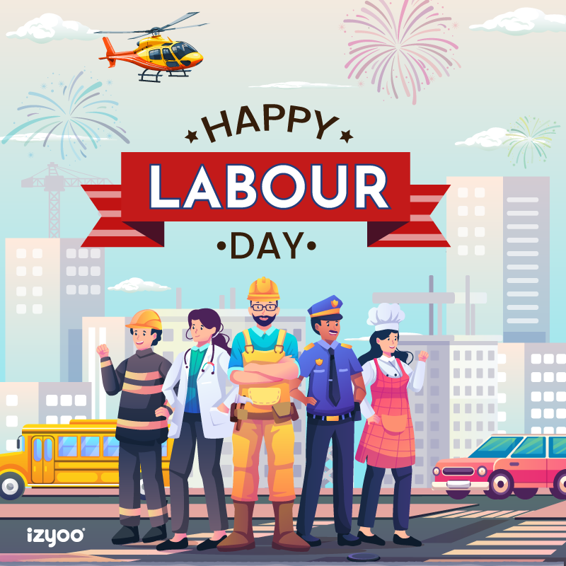 Here's to honoring the sweat, grit, and passion of every hardworking individual.
𝑯𝒂𝒑𝒑𝒚 𝑳𝒂𝒃𝒐𝒓 𝑫𝒂𝒚 𝒇𝒓𝒐𝒎 𝒊𝒁𝒚𝒐𝒐! 💼👷‍♂️

#LaborDay #izyoo #WorkHardPlayHarder