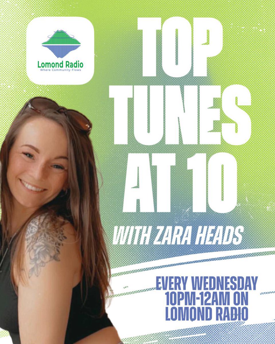 Zara finishes off your Wednesday with plenty of Top Tunes at 10pm on Lomond Radio. So whether you're heading to bed or on the nightshift, tune in and enjoy. Listen online, on the app, on your Smart Speaker or on DAB Digital Radio. #lomondradio #localradio #communityradio