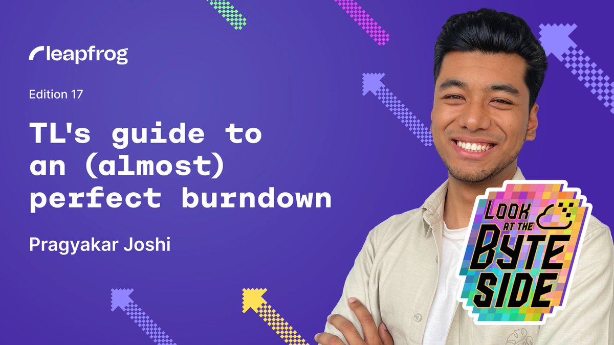 #LookAtTheByteSide with our Lead Engineer, Pragyakar Joshi, as he addresses common team dynamics to cook up the perfect recipe for an (almost) ideal burndown chart. Read more here 👉 frog.ly/byteside-17 #techtrends #burndown #burndownchart #scrum #scrummaster #scrumteam