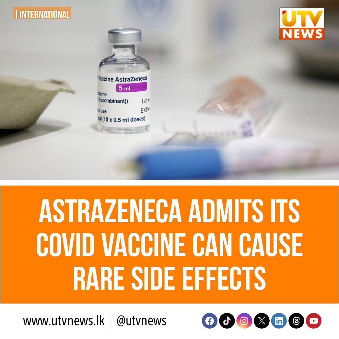 AstraZeneca admits its Covid vaccine can cause rare side effects

More Details : shorturl.at/yP125

#AstraZeneca #oxford #utvnews #COVID19 #covid19UK #COVID19vaccination #newsupdate