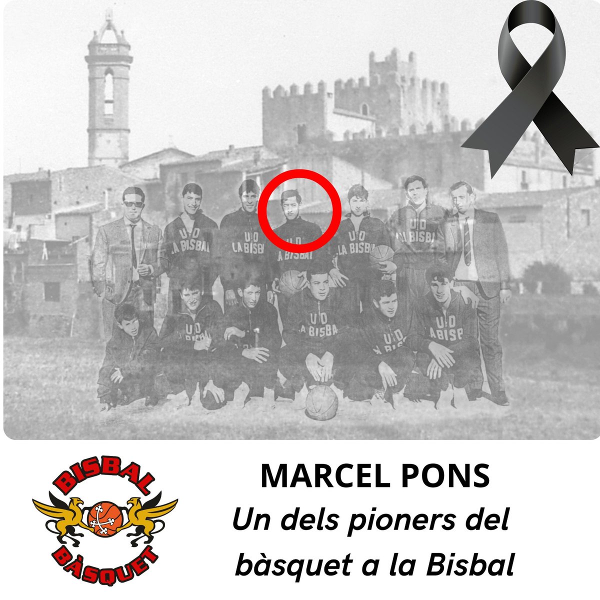 Marcel Pons - Un dels pioners 🖤 Des del @bisbalbasquet expressem el constre condol a la família i amics d'en Marcel Pons. En Marcel va ser un dels pioners del bàsquet a la Bisbal. Sentim una gratitud immensa per haver engegat el nostre esport a la nostra ciutat. En Marcel…