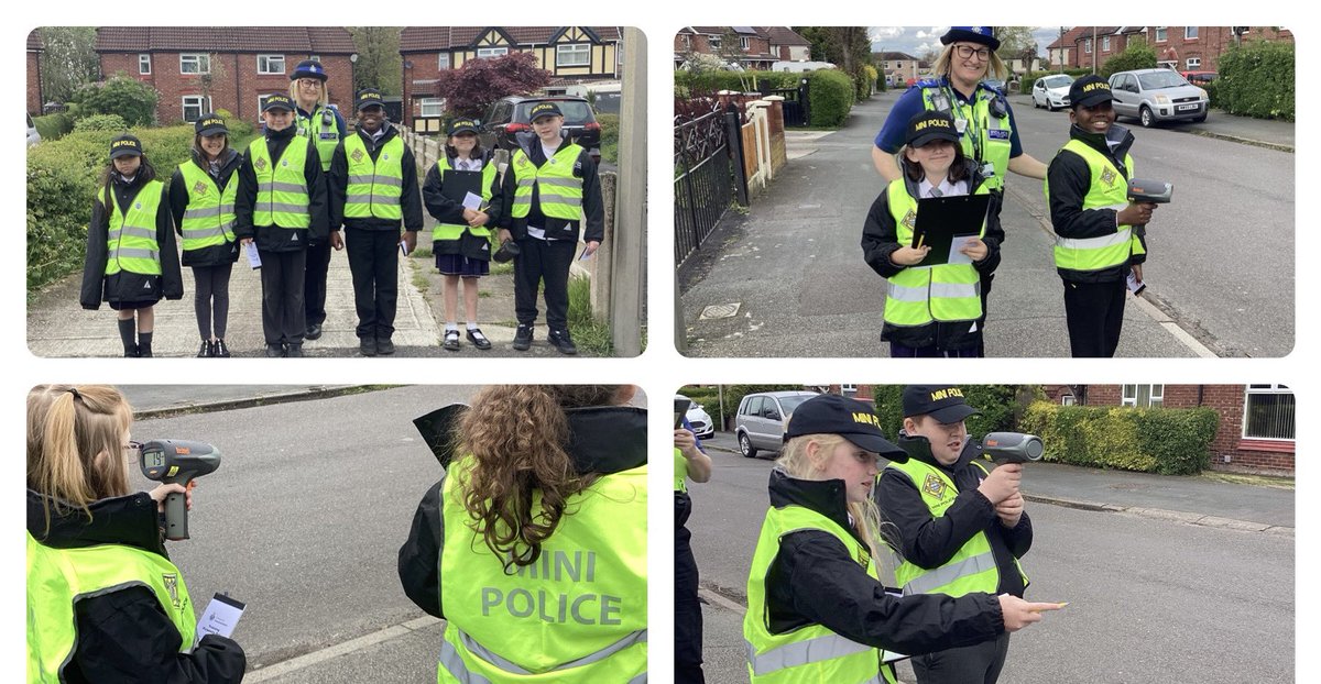 Swan class joined by the PCSO, hit the streets with the speed camera. They did an excellent job and were proud of their role in making the roads safer. @NWATrust #nwatwpaminipolice #nwatwpapshe @cheshirepolice