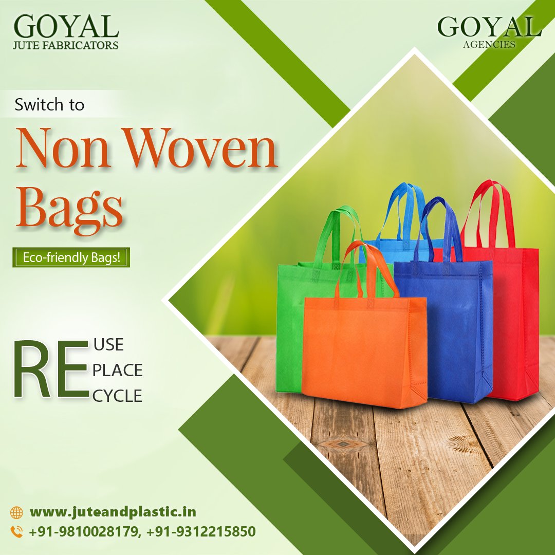 Switch to Non Woven Bags

For more Information
📞 Call Us :- +91 9312215850
🌐 Visit :- juteandplastic.in

#goyaljutefabricators #nonwovenbags #nonwoven #reuse #replace #recycle #environmentfriendlybags #environmentalconscous #custommadeproducts #stylish #buyyourstuff
