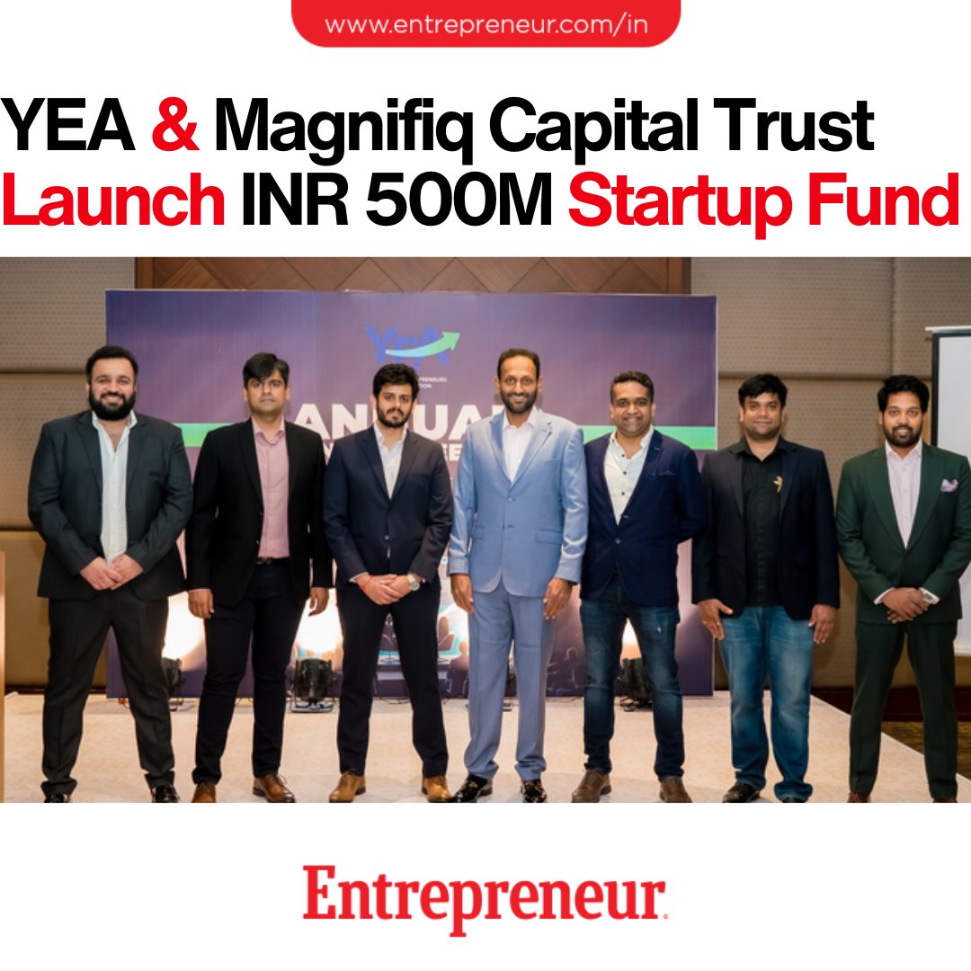 The Young Entrepreneurs Association (YEA) and Magnifiq Capital Trust Launch INR 500 Mn Fund for Indian Startups Read: ow.ly/ea8j50RrwgV #HyderabadMeetup #UnlistedIPO #StartupMentorship #Bira #BoatStartups #Thyrocare #Entrepreneurship #StartupFunding #VentureCapital