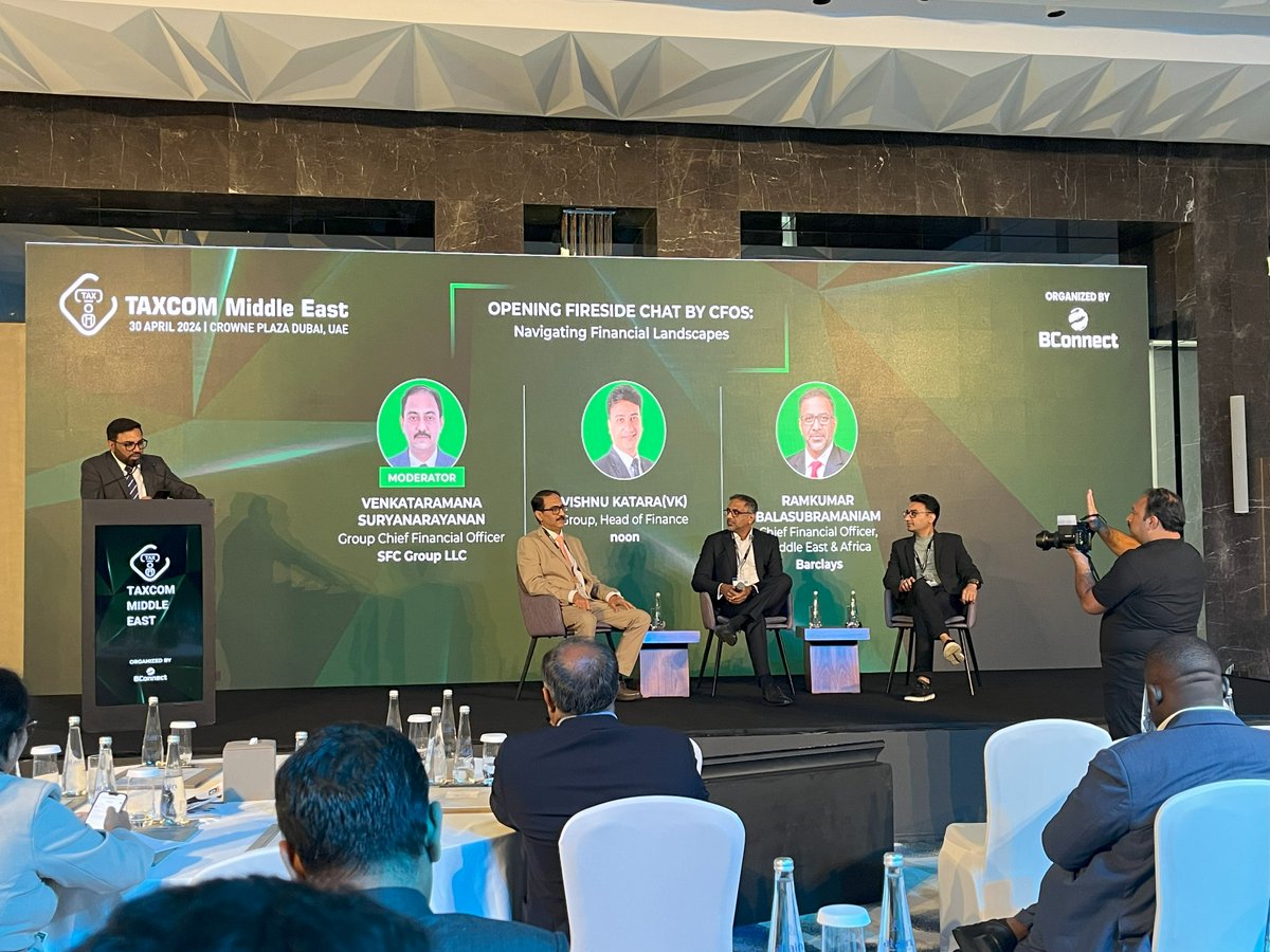 Kicking off the TAXCOM Middle East Summit 2024 with a captivating Opening Fireside Chat led by CFOs!
Topic: Navigating the Financial Landscape
#TAXCOMSummit #TAXCOMME #MiddleEast #Tax #Compliance #Innovation #TechAndTax #Networking #TechInnovation #AIinFinance #B2BEvent