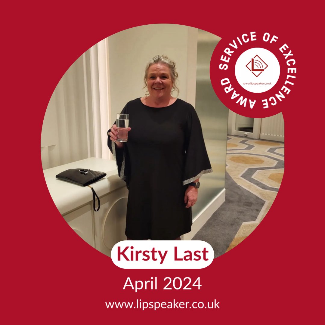 Delighted to announce the winner of our April communication professional of the month award…. @ELipspeaker 🥳 Kirsty has been supporting a client with serious health issues through treatment. With frequent complications and barriers, she was incredibly adaptable working in an