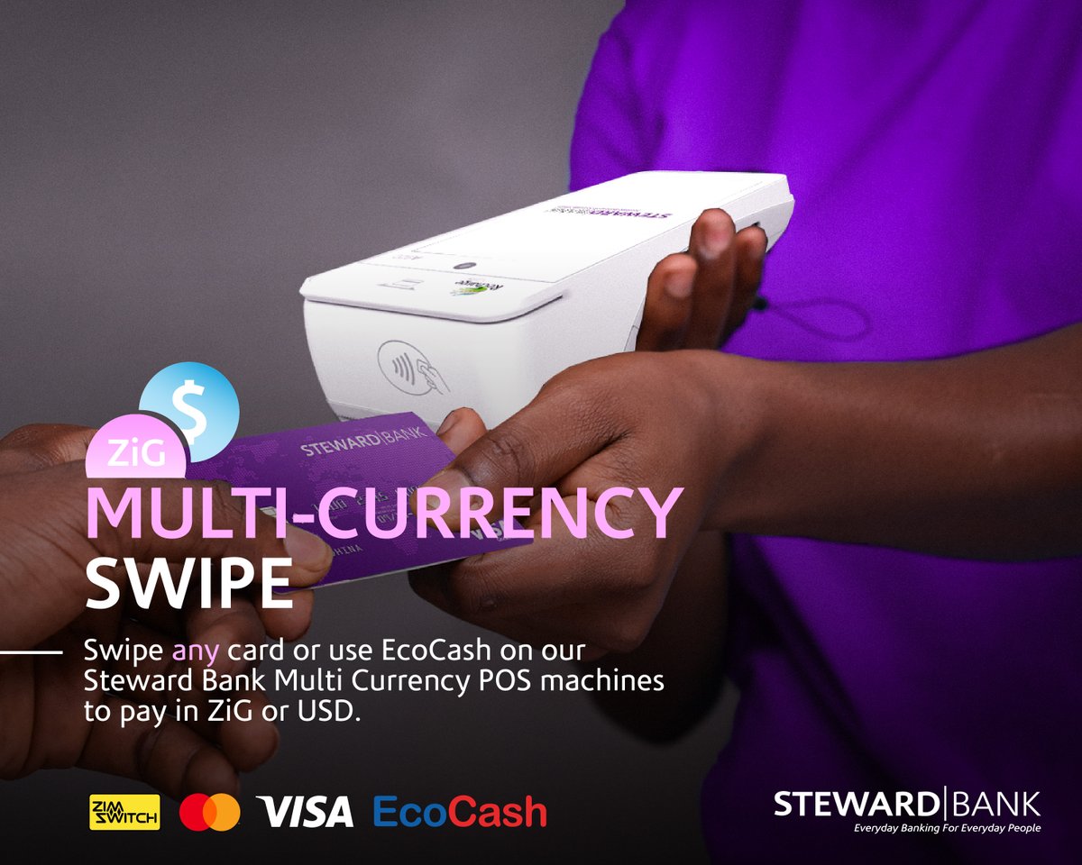 2 currencies 1 POS machine! Enjoy the convenience of swiping your multi-currency card on our POS machines. #SimplifiedBanking