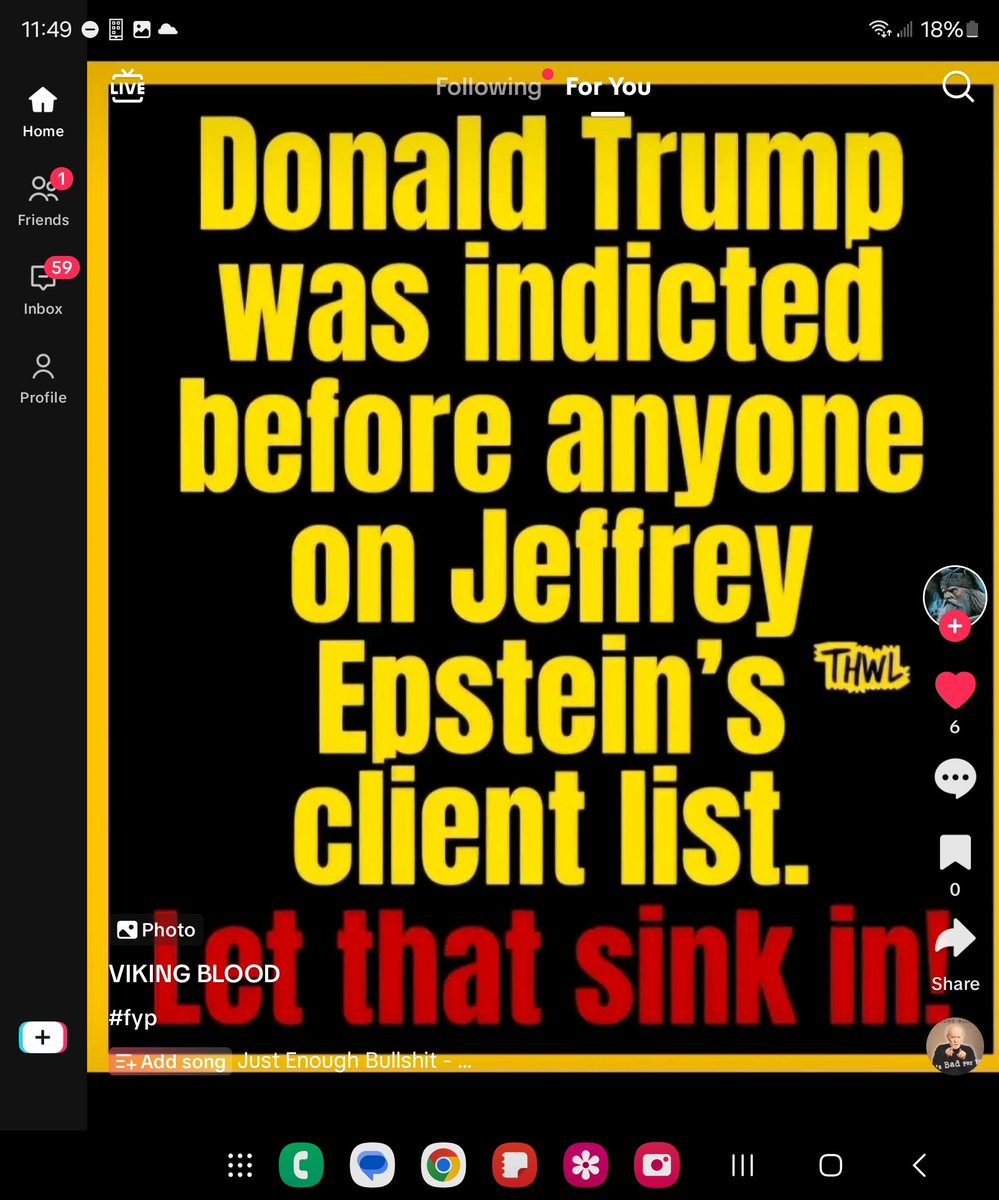 #EpsteinClientList and then you #TrumpTrial 😆 🤣 😂  $TGGI $GNS 369ENERGY