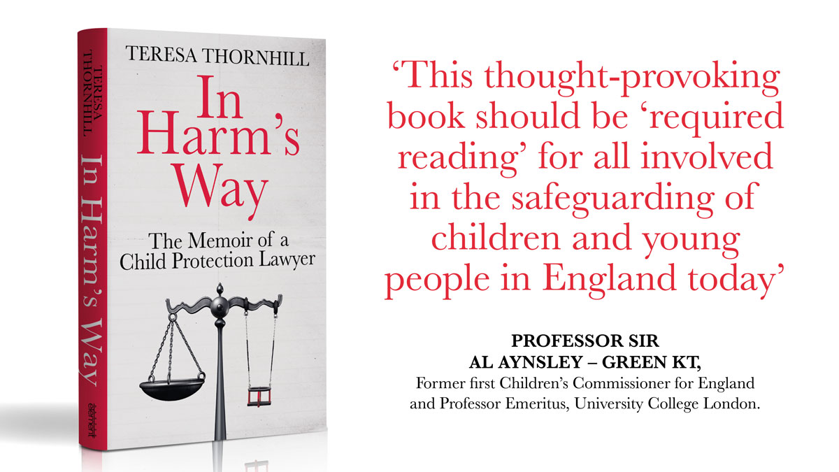 A big thank you to Professor Sir Al Aynsley-Green KT, who was the first children's commissioner for England, for reading my book and writing this lovely comment. The book's available here: lnk.to/inharmsway