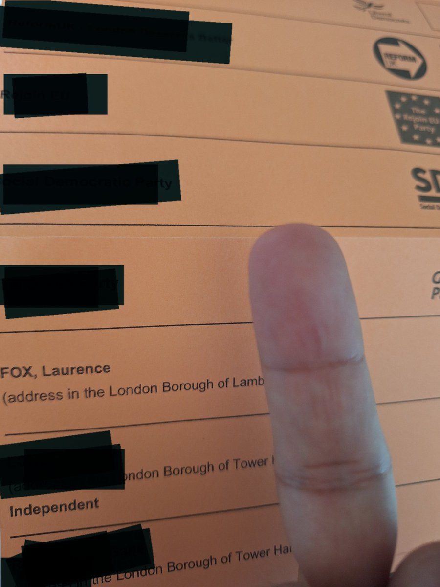 It's the London mayoral elections, and one candidate deserves my middle finger