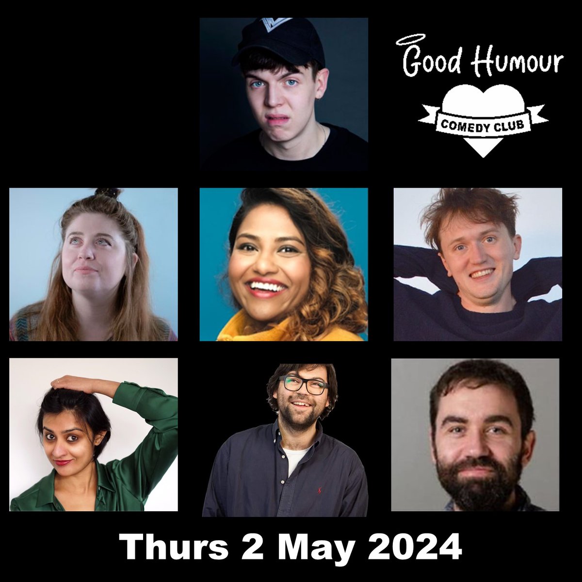 V excited about our next Good Humour fundraiser for @MedicalAidPal in Borough this Thursday. Featuring the incredible @_ednight headlining alongside six of best new acts on the circuit. Please come! You can reserve your seat for free here eventbrite.co.uk/e/885400335237