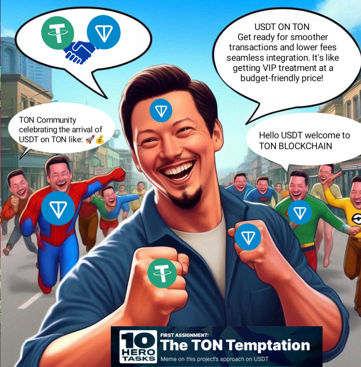 Exciting news! USDt is coming to TON, offering seamless integration and lower fees for peer-to-peer transactions on Telegram.Just remember, USDt on TON is not available to users in certain regions.Stay informed a hind trade responsibly! @ton_blockchain #USDT #TON #TONTemptation