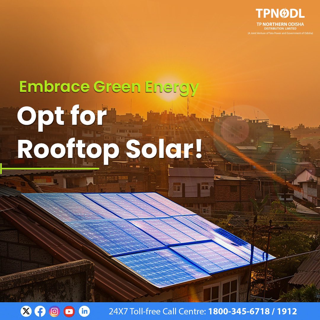 Transitioning to green energy is the solution for a sustainable future! 
 
Solar energy is both cost-effective and sustainable, making it an ideal choice for our planet. Install Rooftop Solar today!

#SustainableIsAttainable #RooftopSolar