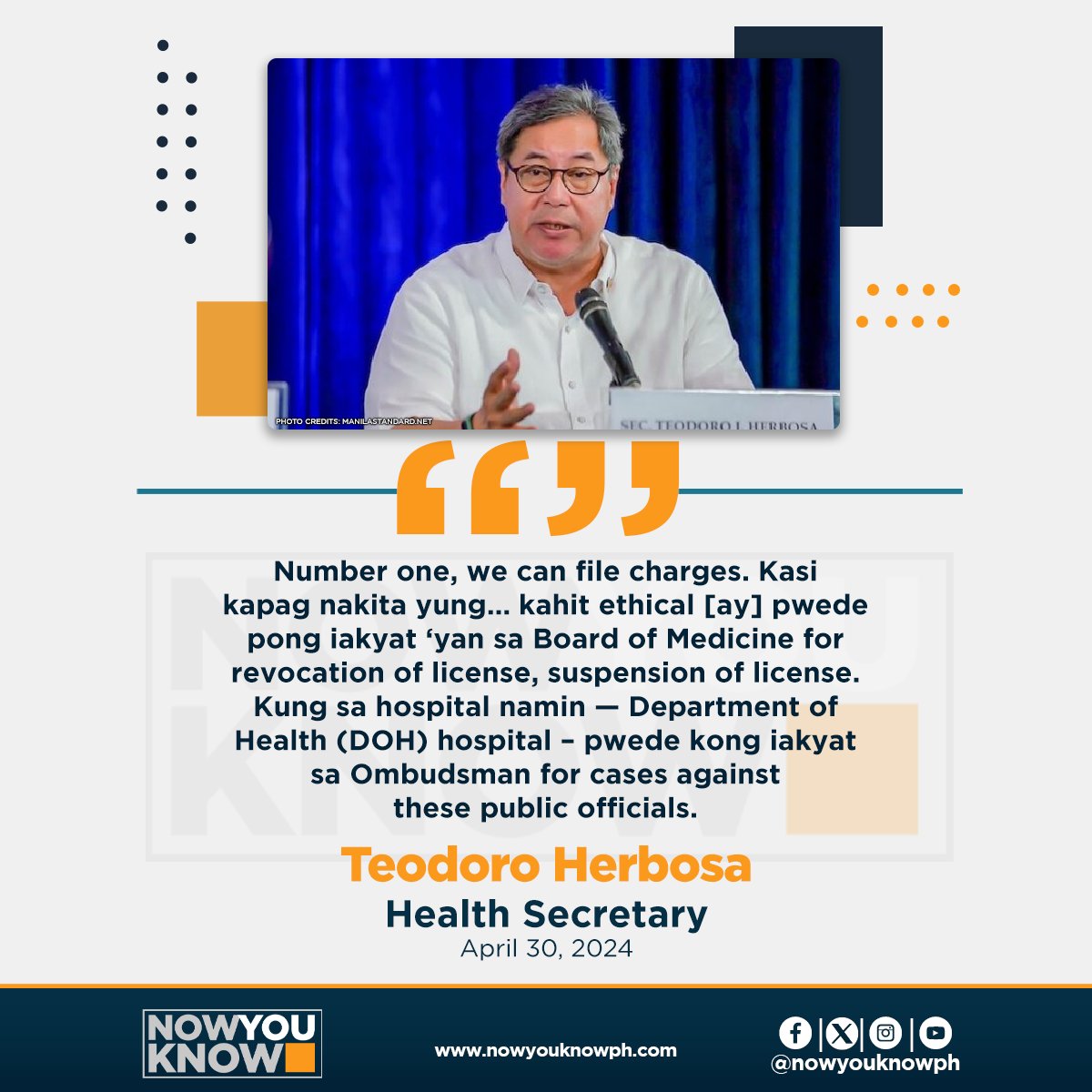 Apart from the revocation of their licenses, medical experts confirmed to be engaging in multi-level marketing schemes with pharmaceutical companies may also face charges, according to Health Secretary Ted Herbosa. READ: tinyurl.com/4xmepfw5 📰Inquirer.net