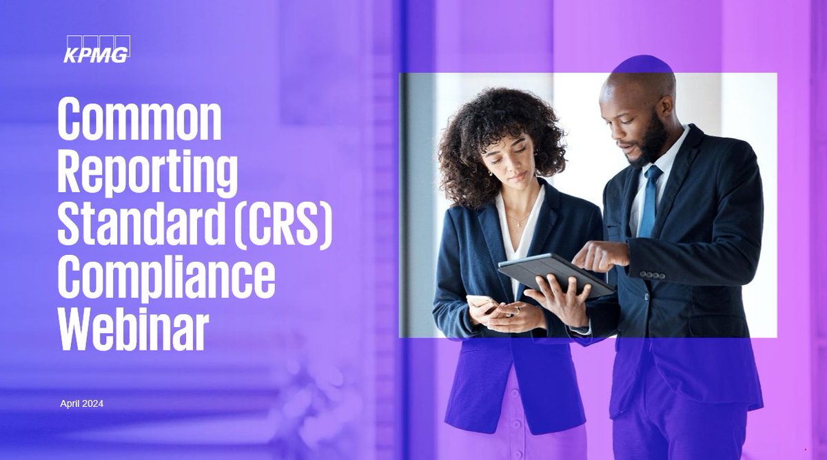 We are live! 
Our webinar on the Common Reporting Standard (CRS) Compliance for Reporting Financial Institutions in #Kenya has just kicked off. 
You can join the ongoing session here: lnkd.in/dGATHZJQ

#FinancialReporting #CRS