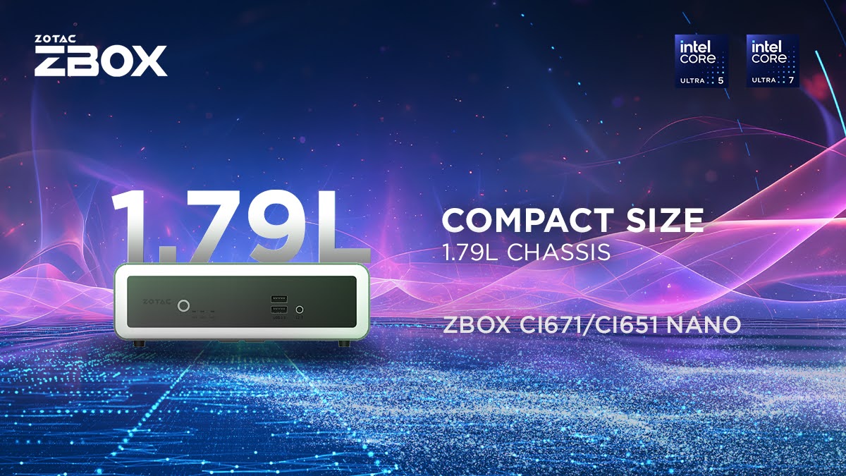 Small, silent, and powerful. The ZBOX CI671 / CI651 nano packs all of your daily computing needs in a 1.79 liter chassis. Learn more - bit.ly/3TT7Pda #ZOTAC #ZBOX #CI671 #CI651 #nano