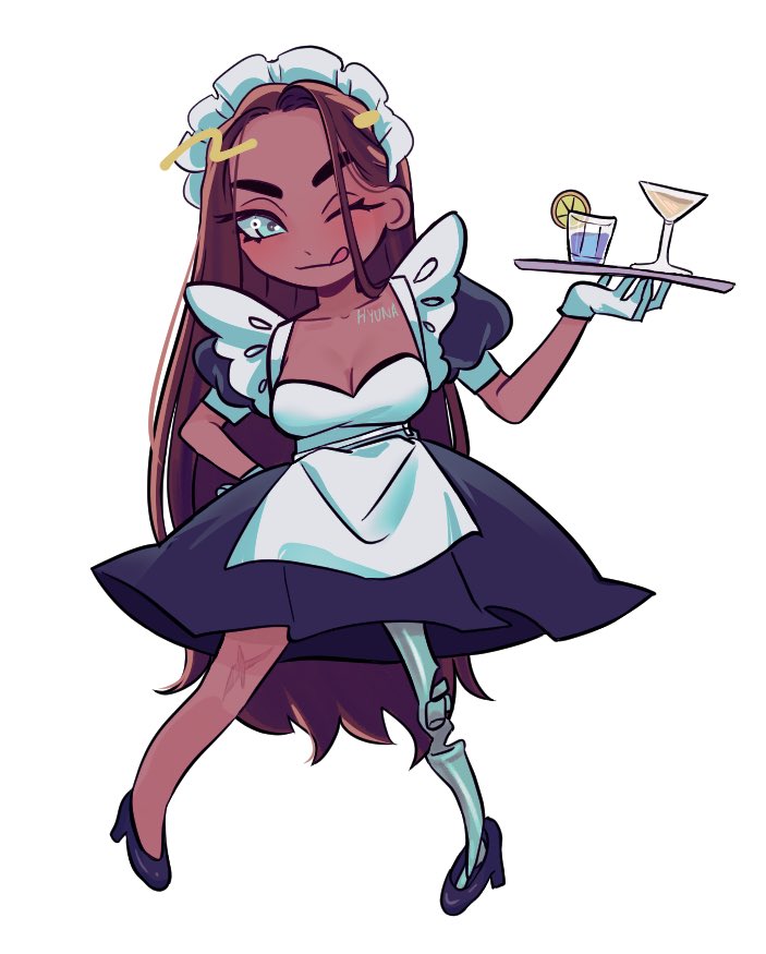 maid hyuna chibi #에이스테 #ALNST #alienstage