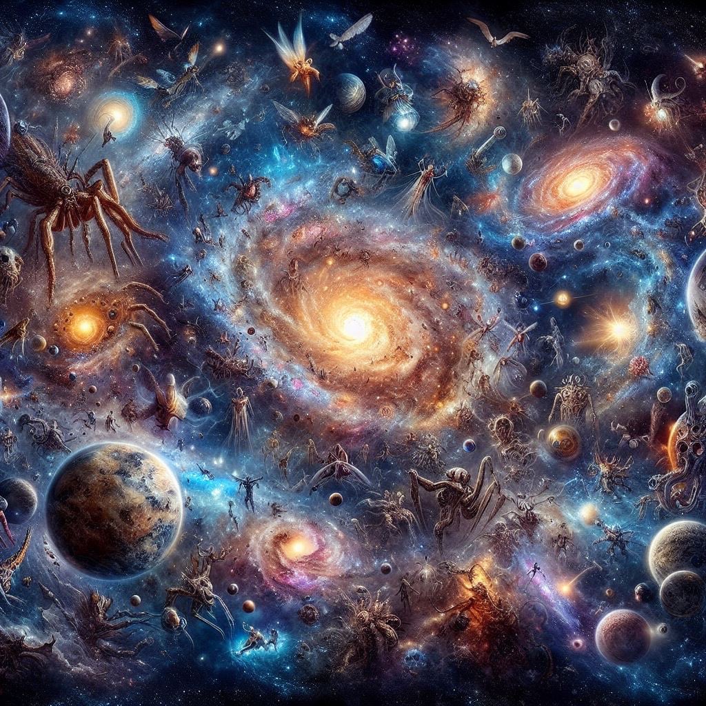 من أنتم من أنتم؟

لو نظرت الى المخلوقات على كوكب الارض فقط لوجدت الاف 
الانواع من النباتات، والاف الانواع من الحشرات، والحيوانات والاسماك والطيور والجراثيم، ولوجدت مليارات الأشكال المختلفة من البشر، ولو نظرت الى الكون العظيم لوجدت مليارات الانواع من النجوم والمجرات، ناهيك عن تعدد