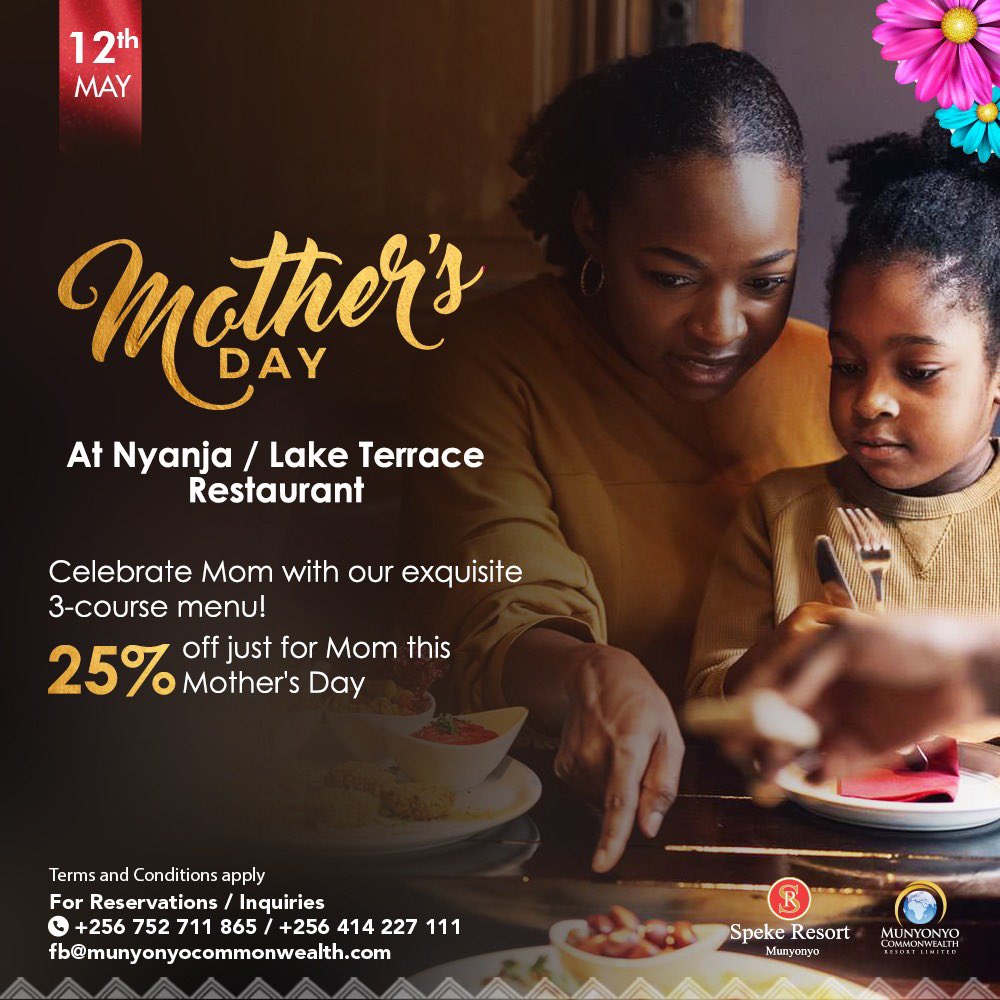 Treat Mom to a culinary celebration this Mother’s Day at our restaurant! Enjoy our specially crafted 3-course menu, carefully designed to delight her taste buds. Enjoy a 25% discount just for Mom on her special day! spekeresort.com #visitmunyonyo #spekeresortmunyonyo