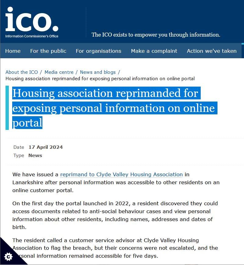 Its very convenient for #SocialHousing residents to transact digitally with their landlord, but can providers always ensure its safe & secure 🤔?

How can it easily go wrong ?

tonysmiththathousingitguy.blogspot.com/2024/04/-Clyde…

#CVH #UKhousing