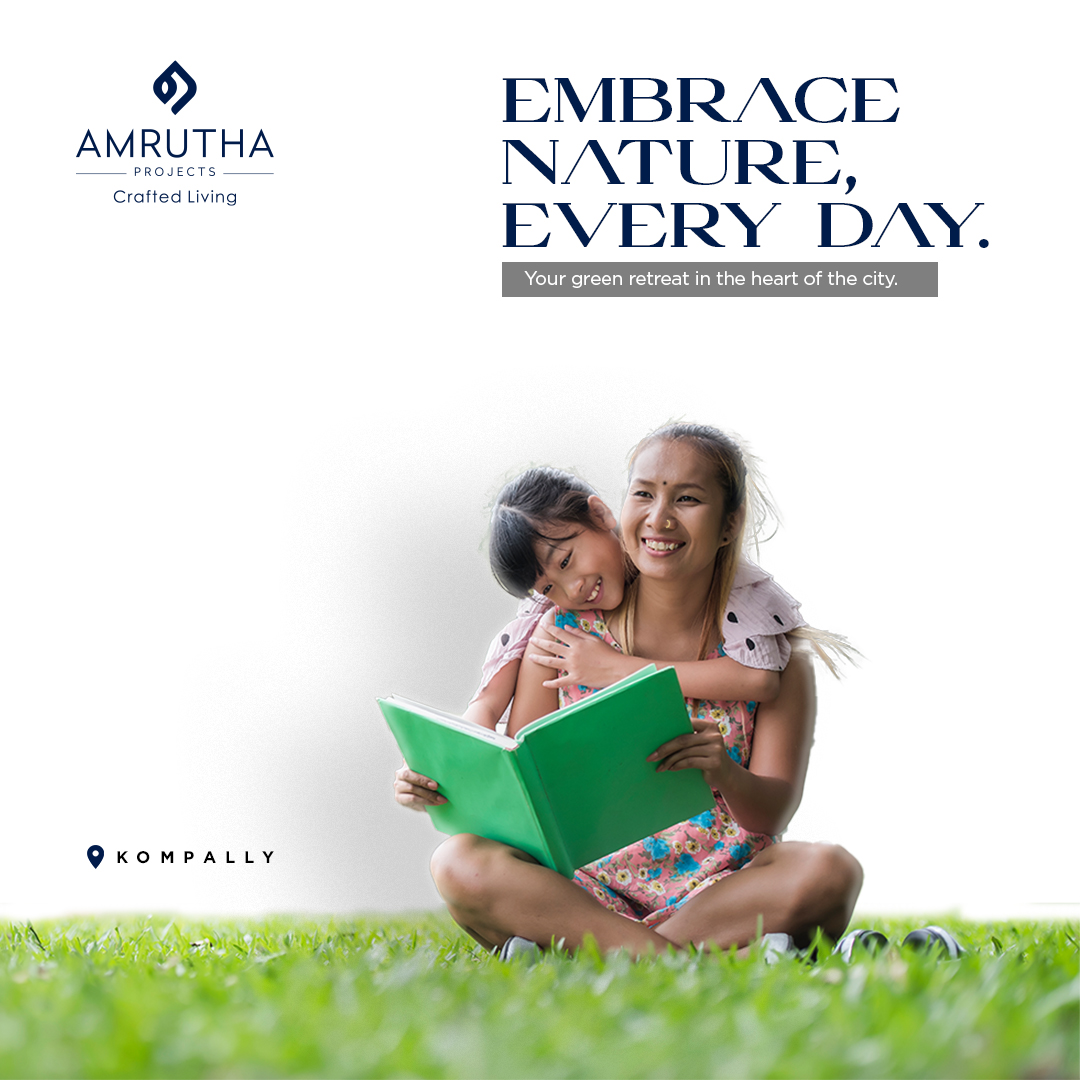 Escape the hustle, embrace the tranquility. Amrutha Projects brings you homes nestled in lush greenery. Experience a serene retreat in the heart of the city.

#BuildYourFutureWithAmrutha #AmruthaProjects #BuildingCommunities #InHyderabad