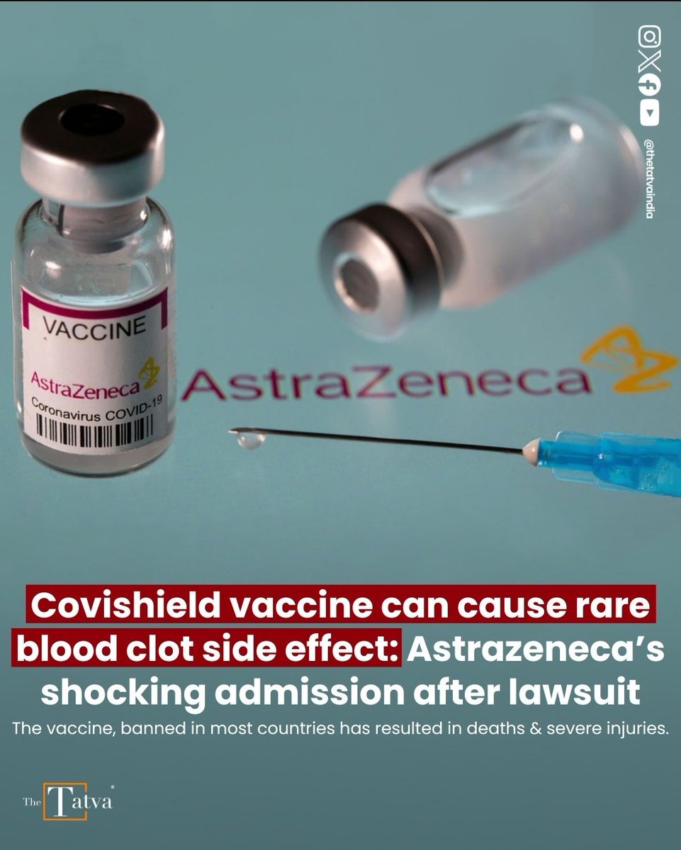 This explains why there has been a drastic increase in cases of Myocardial Infactions, Stroke, Avascular Necrosis 
#Covishield 
#CovidVaccines