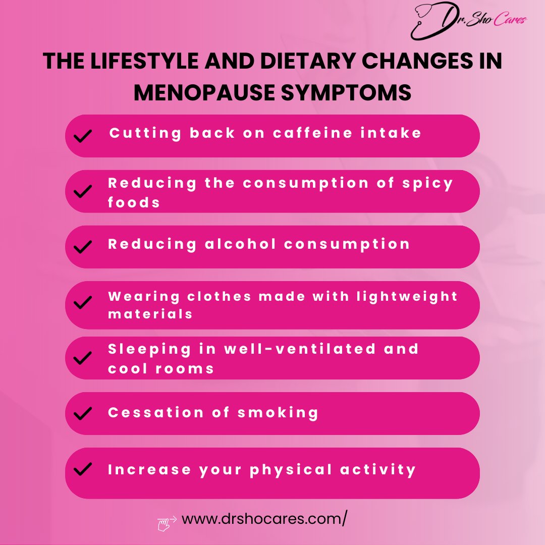 Making lifestyle and dietary changes can help alleviate menopause symptoms and improve overall well-being during this transition. #menopause #lifestyle #reproductivehealth