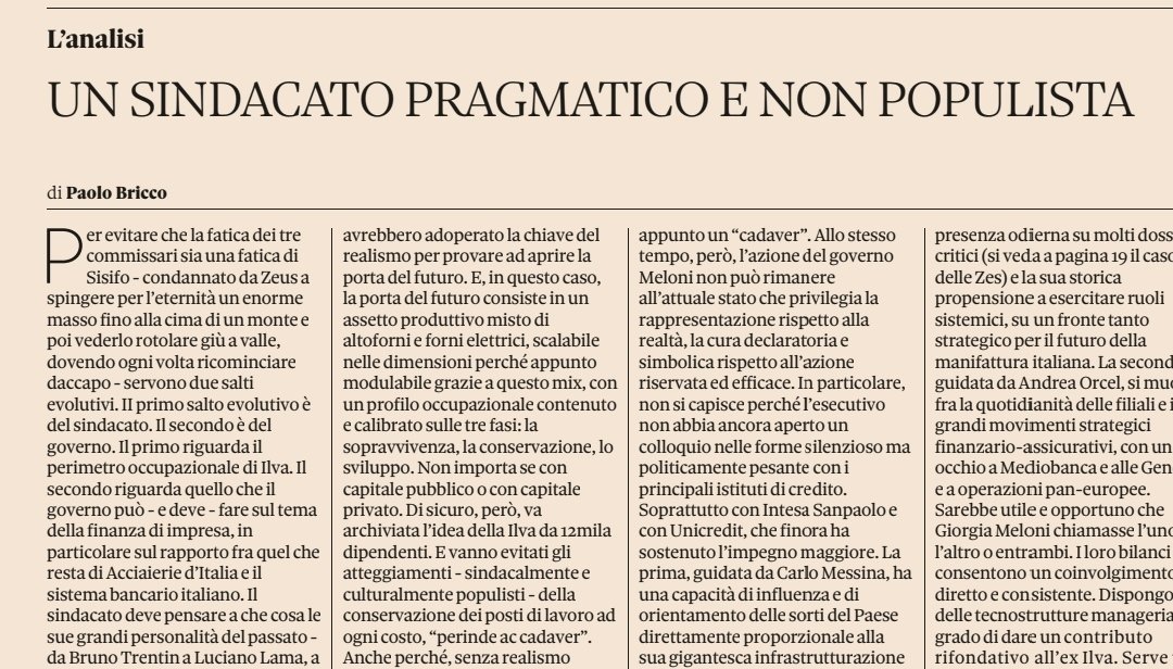 Vi traduco il titolo 'Un sindacato venduto e contro i lavoratori'