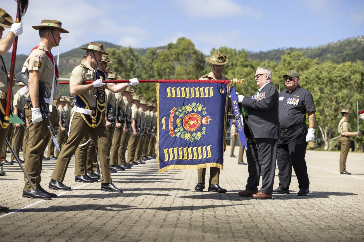 #YourADF conducted a ceremonial parade at Lavarack Barracks, Townsville, last week to commemorate the 73rd anniversary of the Battle of Kapyong. The battle, fought from April 22 to 25, 1951, is regarded as the most important battle of Australian troops in the Korean War. #AusArmy