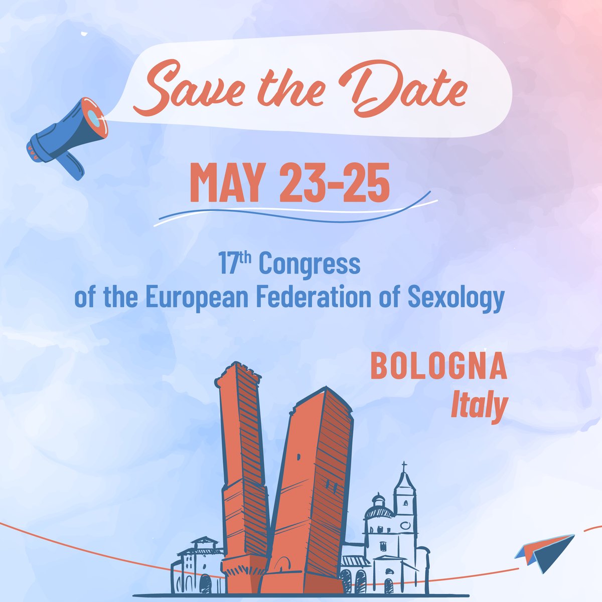 essm_tweets's tweet photo. 🗣️ Calling all #Sexology enthusiasts and professionals in #Bologna, Italy, next month to join the 17th @EFS_Sexology Congress.
🔍 This congress aims to provide comprehensive insights into various aspects of #SexualHealth.
🗓️ Register Now at 👉 https://t.co/v1dcP1iQ0X
#EFS24 https://t.co/vZamZMXhCG