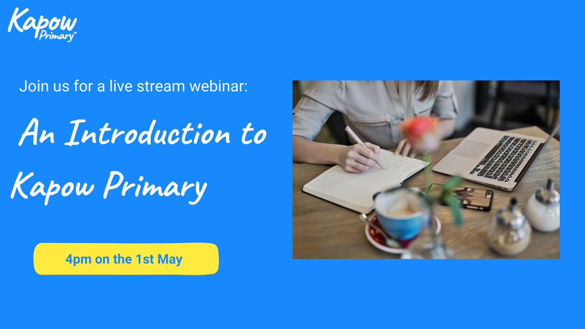 Join us for this special webinar, where we introduce you to all #KapowPrimary offers. Including: ⭐Planning ⭐Our integrated CPD videos ⭐ Assessment ⭐Our range of subjects ⭐A showcase of the resources ⭐ A Q&A session Sign up here: ow.ly/H37u50R5K0O #Primaryschools