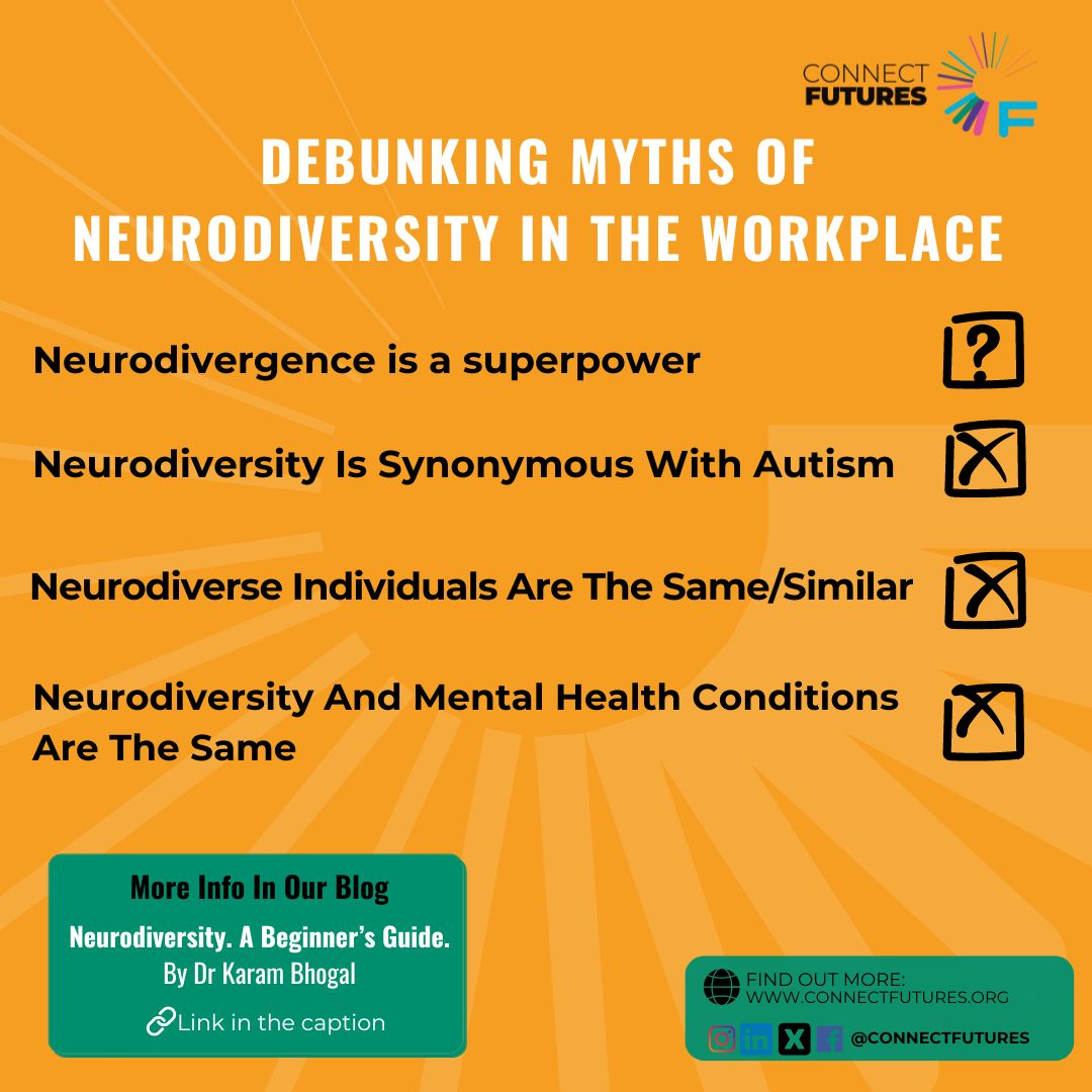 👉 In today's rapidly evolving workplaces, #diversity isn't just about ethnicity or gender—it also encompasses neurodiversity. However, despite the growing awareness, there are still prevalent misconceptions surrounding #neurodiverse individuals and their contributions.