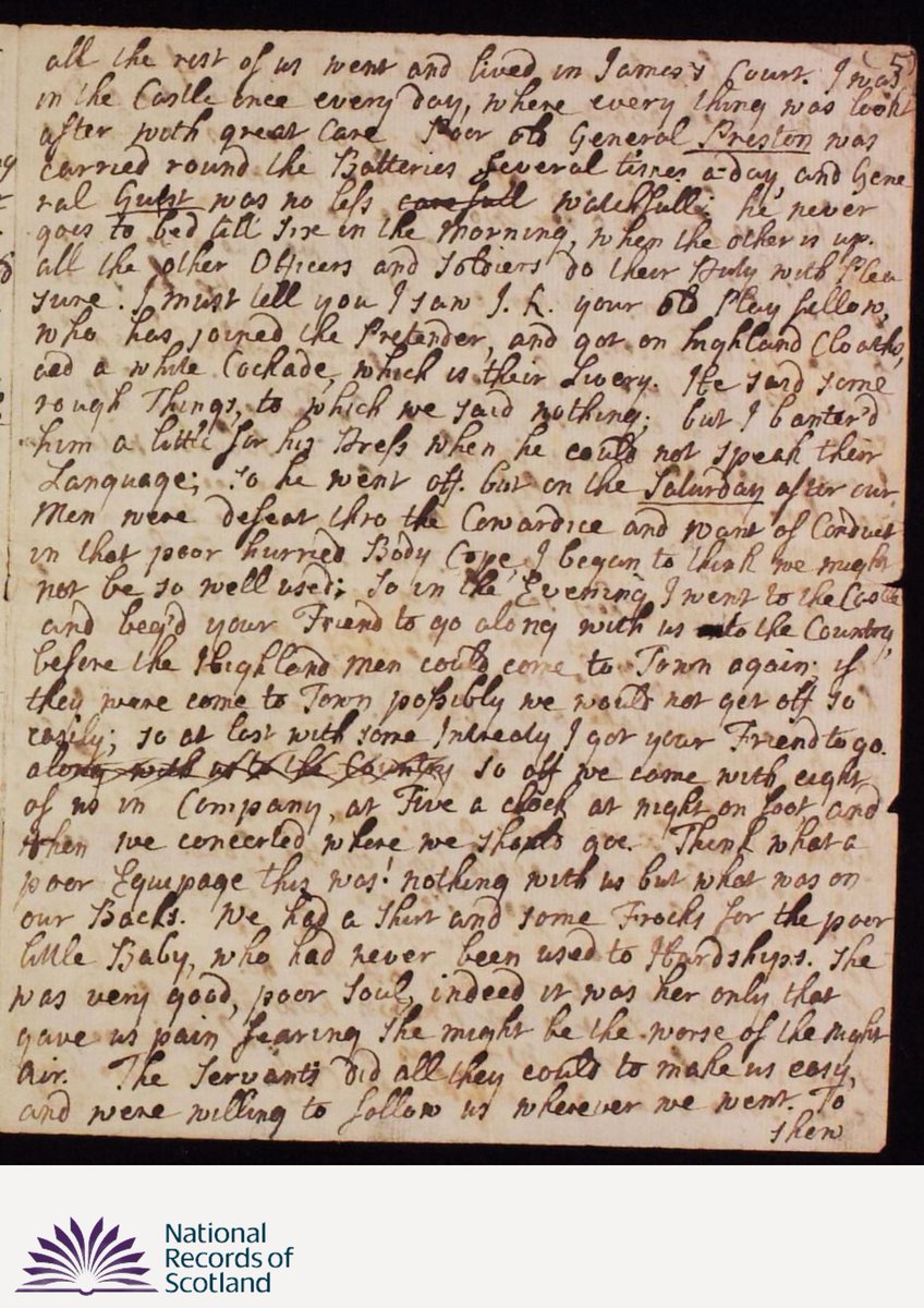 “I must tell you I saw J. K… who has joined the Pretender, and got on highland Cloaths, and a white Cockade” A Edinburgh mother, describing the distinctive highland dress of supporters of “Bonnie Prince Charlie”. Find more in our history of tartan 👇 bit.ly/NRSTartanHisto…