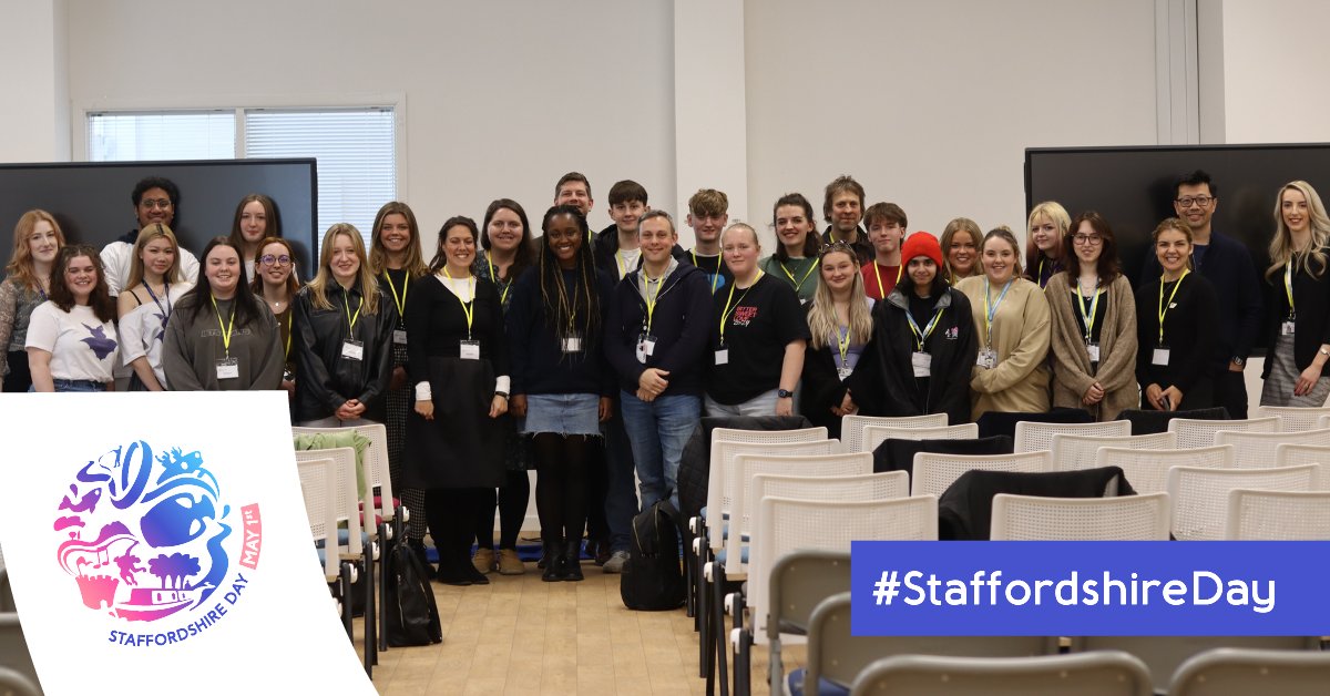 We're looking forward to #StaffordshireDay tomorrow! 🎉🥳 Our Digital and Creative students competing in an intercity student challenge, introducing them to the world of advertising, in collaboration with @VCCP - providing brilliant opportunities within Staffs. #EnjoyStaffs