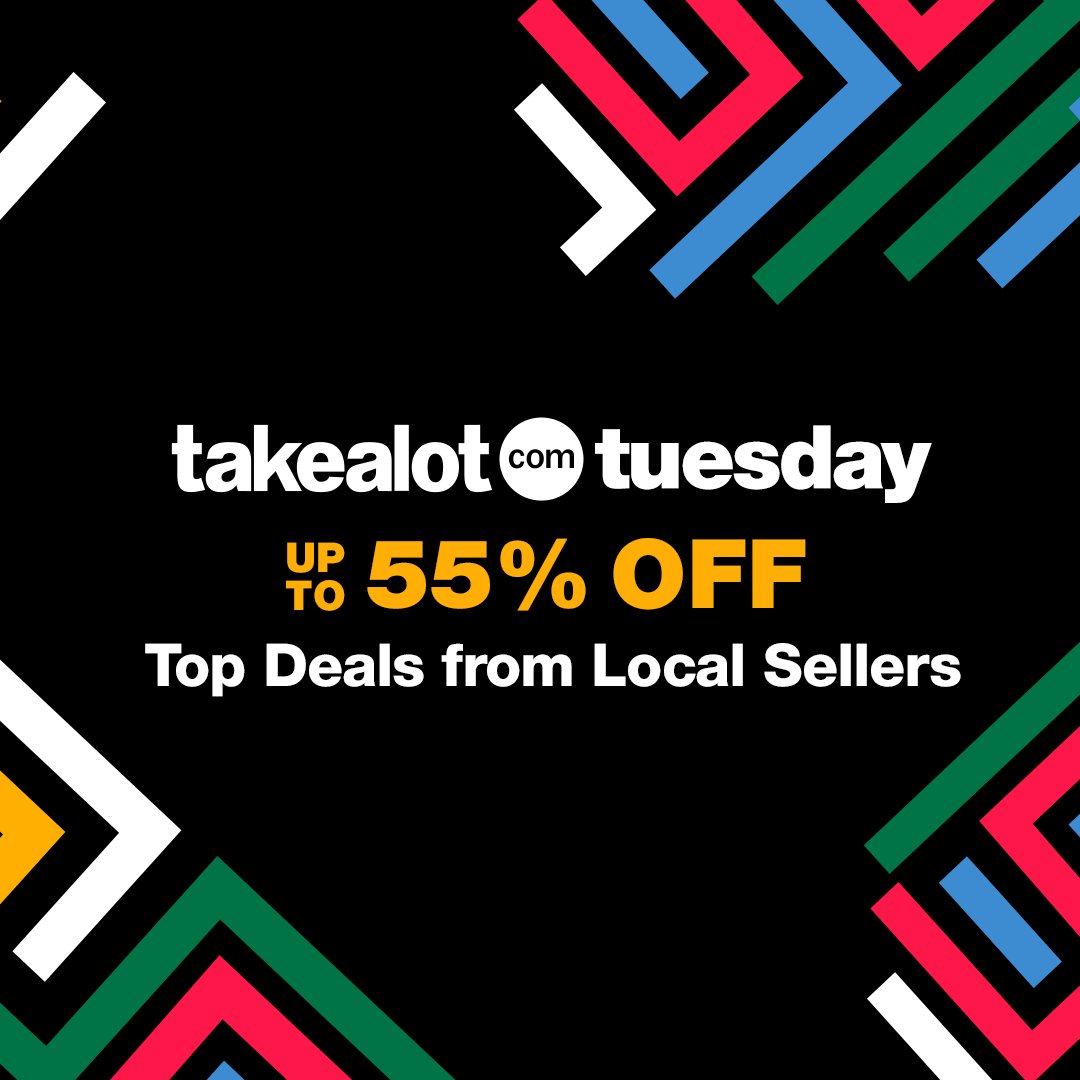 LOVE 🇿🇦 LOCAL 🇿🇦 SHOP 🇿🇦 LOCAL 🇿🇦 Shop #TakealotTuesday, today only! bit.ly/3U5mPn0