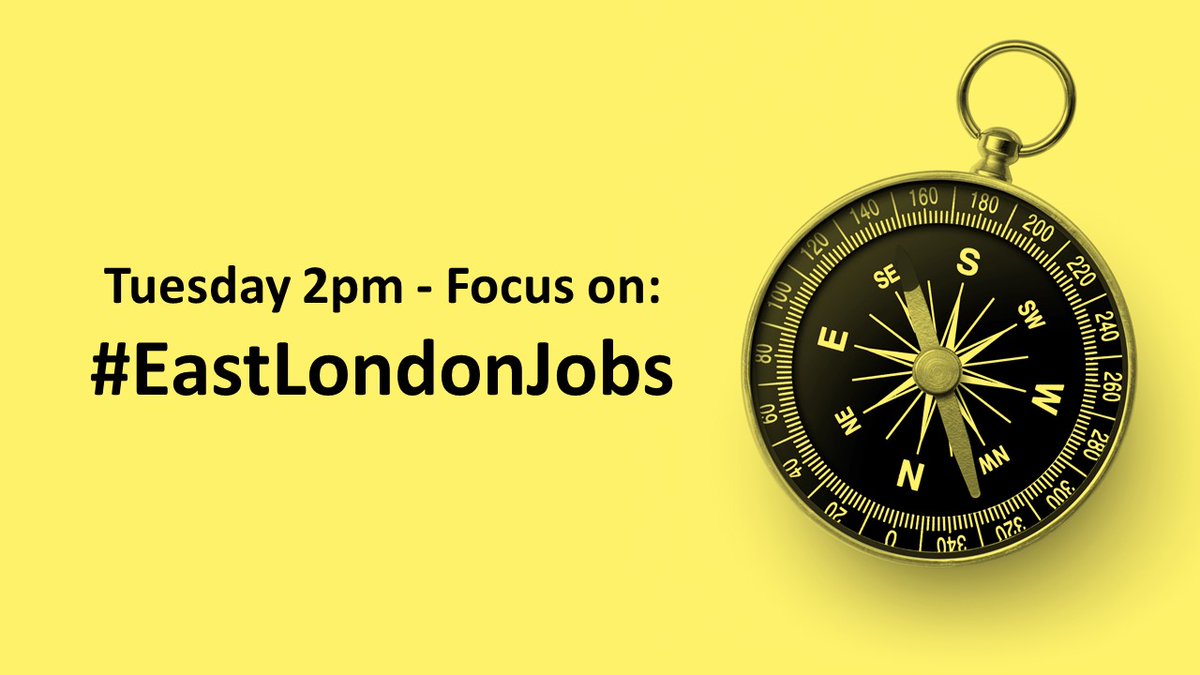 Join us today at 2pm for our weekly #FocusOnEastLondon feature, where we will be posting #EastLondonJobs

Yesterday was our #FocusOnNorthLondon feature, where we posted lots of #NorthLondonJobs 

Check out the jobs from that 90-minute feature here 👉 ow.ly/sTOr50NiRsb
