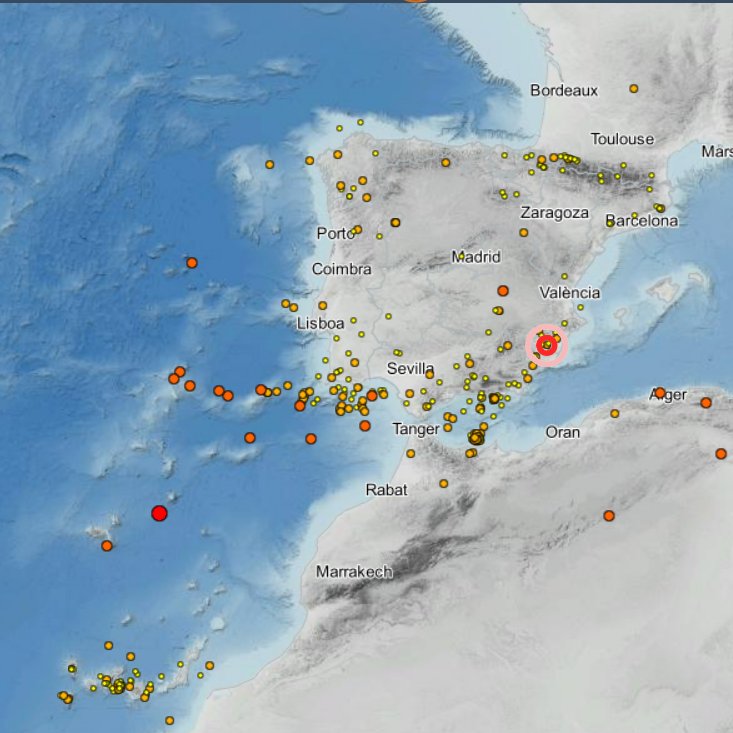 Sismicidad en los últimos 30 días ign.es/web/ign/portal…